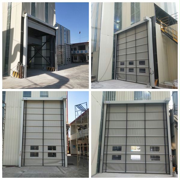 钢铁工厂抗风堆积门